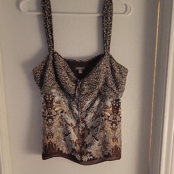 Ann Taylor Multicolor Floral Tank Top - Picture 1 of 3